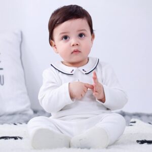 2-Pcs Baby Bodysuit & Trousers, Baby Outfit Set, baby occasion top, baby boy top, baby boy occasion outfit