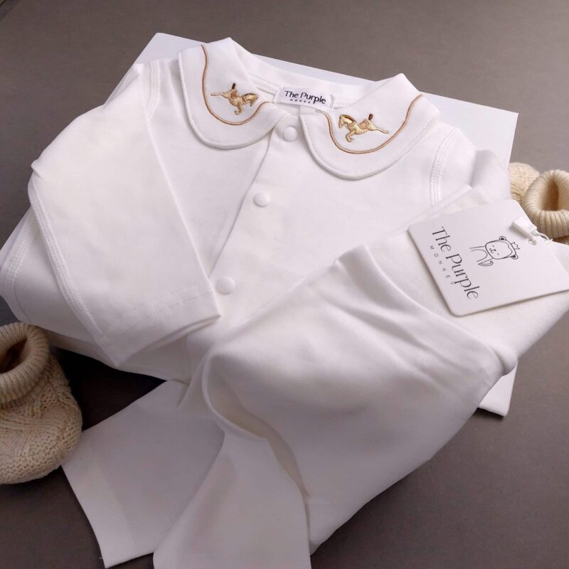 Golden Pony Baby Clothing Set | 2-Piece Top & Trousers | 0-24 Months