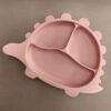 baby plate with suction, baby plate with sections, silicone plate
