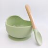 silicone bowl, baby bowl with suction, baby bowl, weaning bowl with spoon