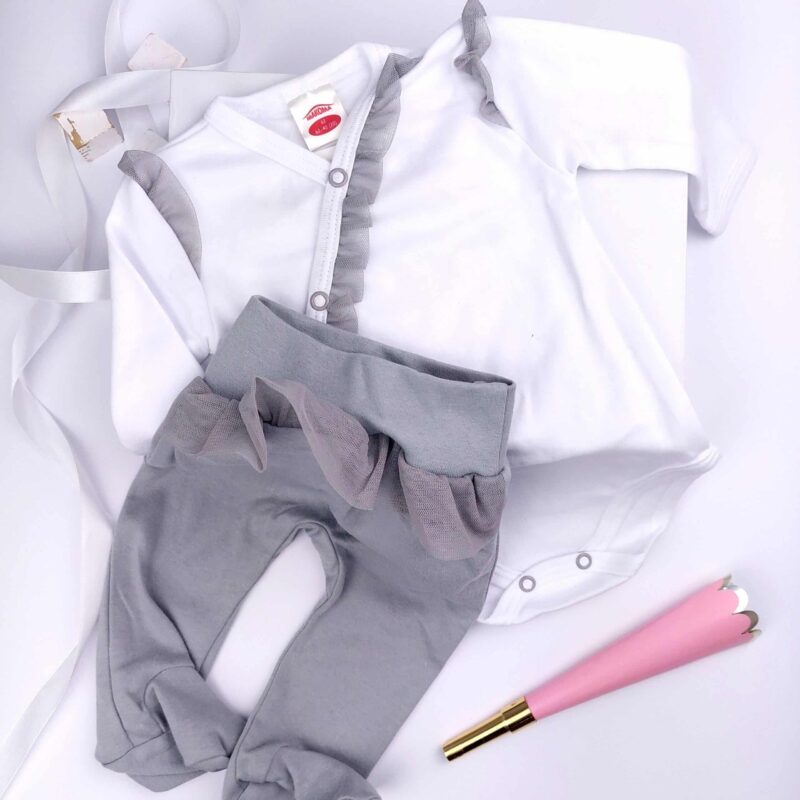 Little Angel Bodysuit Top & Pants Set | Baby Girl Clothing Set