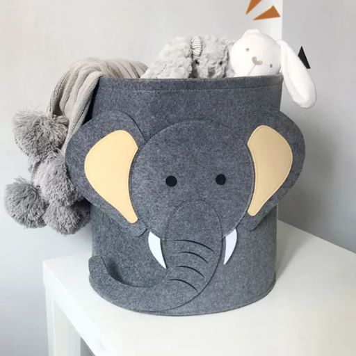 Elephant Nursery Storage Basket
