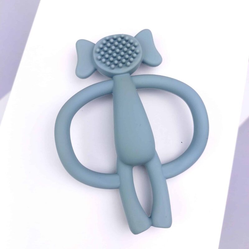 Alternative view of Silicone Baby Elephant Teething Toy Blue | Teether
