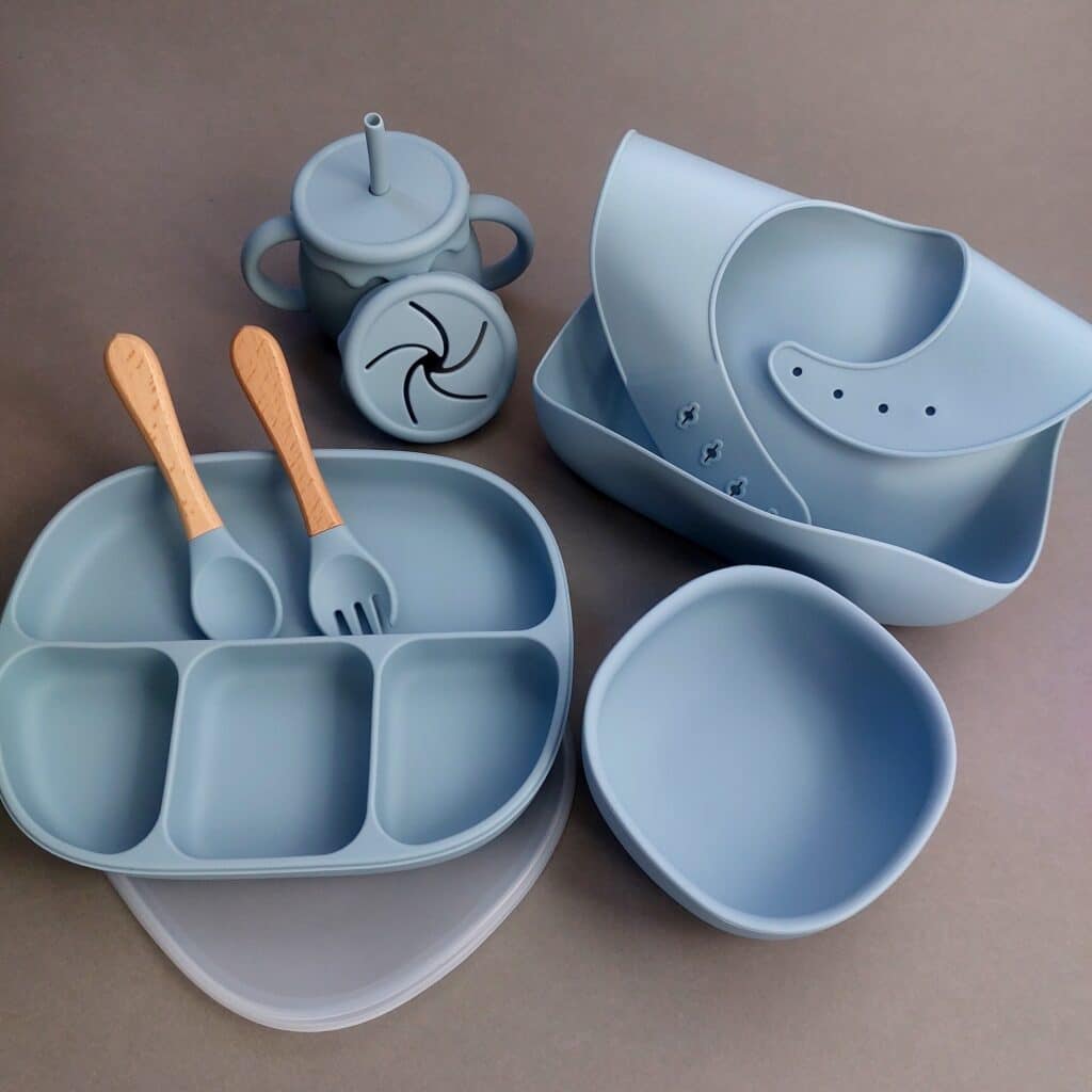 Advanced Silicone Weaning Set | Baby Feeding Set | Buy Online | UK | The Purple Monkey