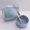baby bowl with suction and spoon and bib, baby bowl with spoon and bib