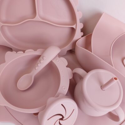 Silicone weaning Set, Baby feeding set, Baby weaning, Suction Plate