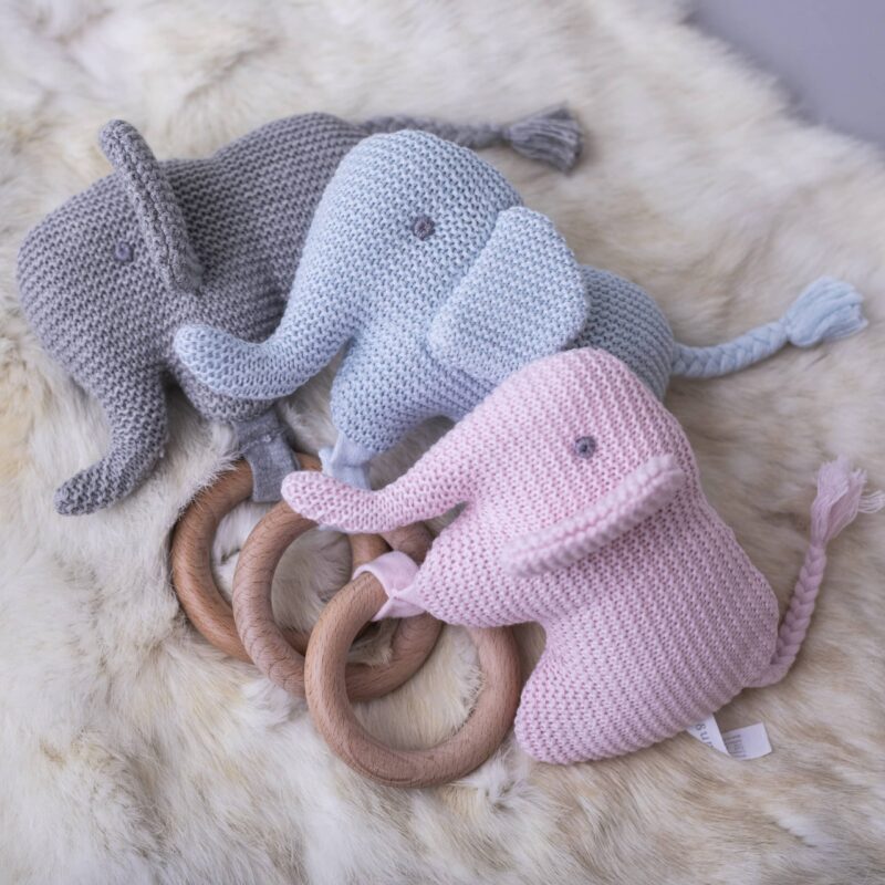 baby rattle, rattle toy, elephant rattle, crochet rattle, new baby gift